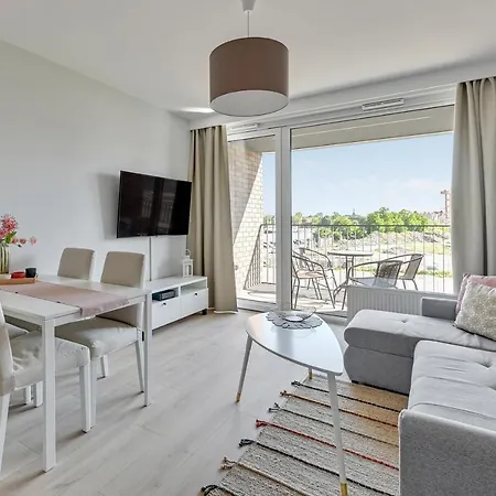 Apartament Chlebova - Riverside View Terrace, Free Parking, Gym & Kidsplay By Downtown Gdańsk