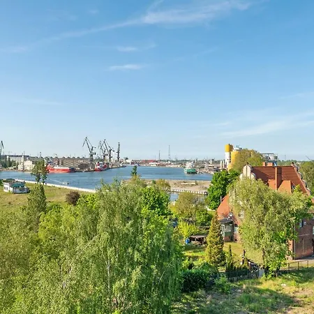 Chlebova - Riverside View Terrace, Free Parking, Gym & Kidsplay By Downtown Hotel apartamentowy Gdańsk