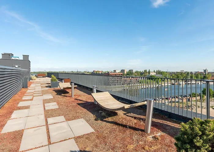 Chlebova - Riverside View Terrace, Free Parking, Gym & Kidsplay By Downtown Aparthotel Gdansk