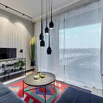 Lägenhetshotell Chlebova - Riverside View Terrace, Free Parking, Gym & Kidsplay By Downtown Gdańsk