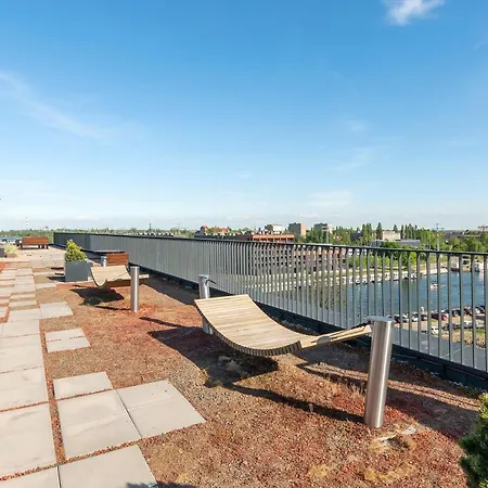 Chlebova - Riverside View Terrace, Free Parking, Gym & Kidsplay By Downtown Apartamento Gdańsk