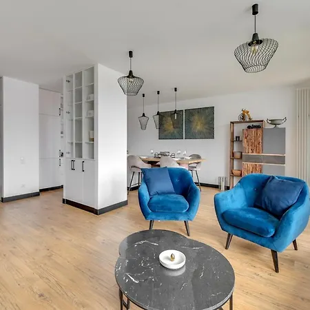 Chlebova - Riverside View Terrace, Free Parking, Gym & Kidsplay By Downtown Apartamento Gdańsk