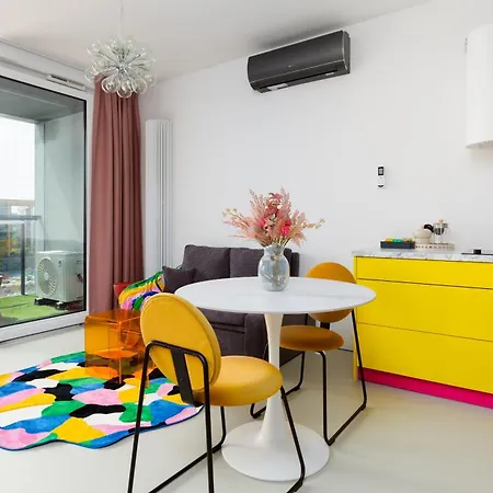 Chlebova - Riverside View Terrace, Free Parking, Gym & Kidsplay By Downtown 公寓式酒店 格但斯克