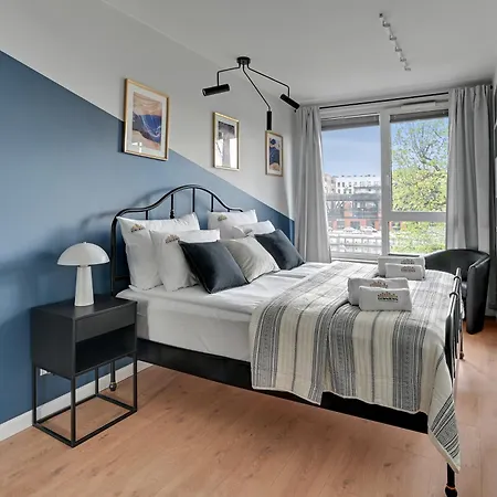 Lejlighedshotel Chlebova - Riverside View Terrace, Free Parking, Gym & Kidsplay By Downtown Gdańsk