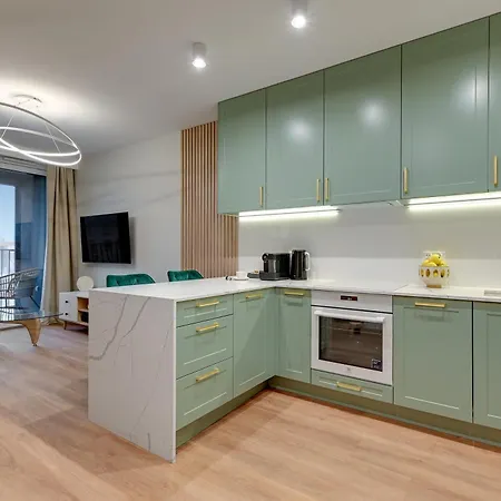 Apartamento Chlebova - Riverside View Terrace, Free Parking, Gym & Kidsplay By Downtown Gdańsk
