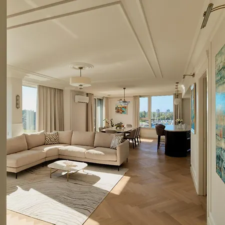 Chlebova - Riverside View Terrace, Free Parking, Gym & Kidsplay By Downtown Apart Otel 4*
