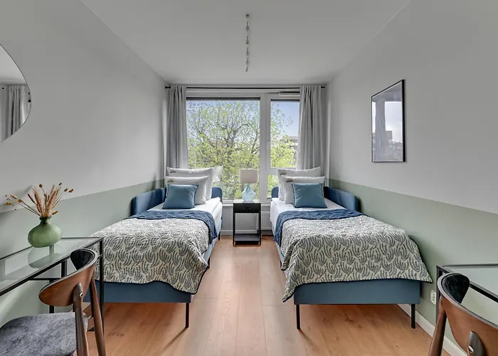 Chlebova - Riverside View Terrace, Free Parking, Gym & Kidsplay By Downtown Lejlighedshotel Gdańsk