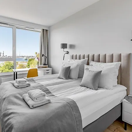 Lejlighed Chlebova - Riverside View Terrace, Free Parking, Gym & Kidsplay By Downtown Gdańsk