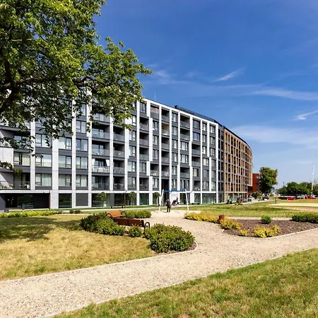 Chlebova - Riverside View Terrace, Free Parking, Gym & Kidsplay By Downtown Lejlighed Gdańsk